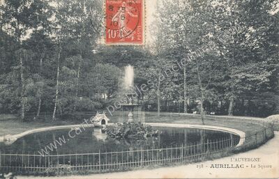 Carte postale ancienne L'Auvergne - Le Square — Aurillac (Cantal)