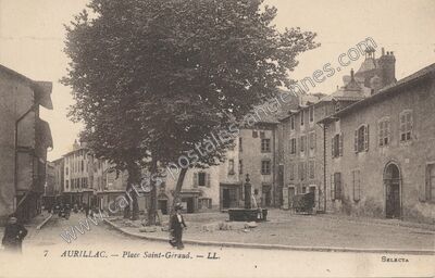 Carte postale ancienne Place Saint-Géraud — Aurillac (Cantal)