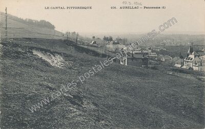 Carte postale ancienne Le Cantal pittoresque — Aurillac (Cantal)