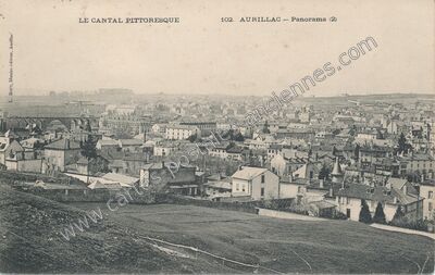 Carte postale ancienne Le Cantal Pittoresque — Aurillac (Cantal)
