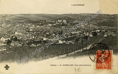 Carte postale ancienne Aurillac — Aurillac (Cantal)