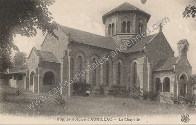Carte postale ancienne Hôpital-Hospice — La Chapelle — Aurillac (Cantal)