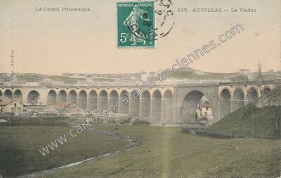 Carte postale ancienne Le Cantal Pittoresque — Aurillac (Cantal)