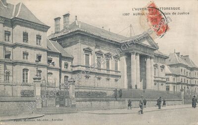 Carte postale ancienne L'Auvergne pittoresque - Palais de Justice — Aurillac (Cantal)
