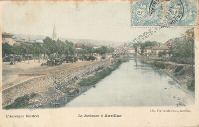 Carte postale ancienne La Jordanne — Aurillac (Cantal)