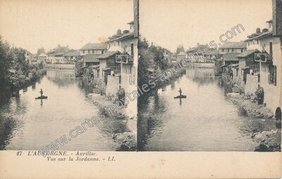 Carte postale ancienne L'AUVERGNE. Vue sur la Jordanne — Aurillac (Cantal)
