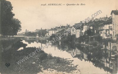 Carte postale ancienne Quartier du Bois — Aurillac (Cantal)