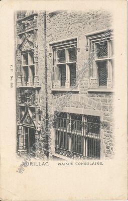 Carte postale ancienne Maison Consulaire — Aurillac (Cantal)