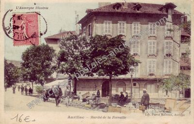 Carte postale ancienne L'Auvergne Illustrée — Aurillac (Cantal)