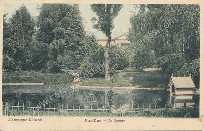 Carte postale ancienne Le Square — Aurillac (Cantal)