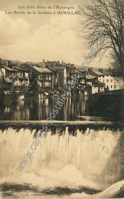 Carte postale ancienne Les Bords de la Jordane — Aurillac (Cantal)