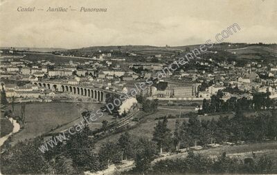 Carte postale ancienne Panorama — Aurillac (Cantal)