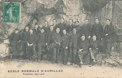 Carte postale ancienne École Normale — Aurillac (Cantal)