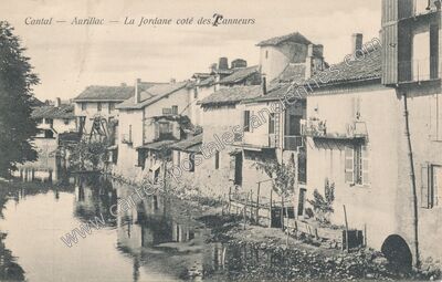 Carte postale ancienne La Jordane coté des Panneurs — Aurillac (Cantal)