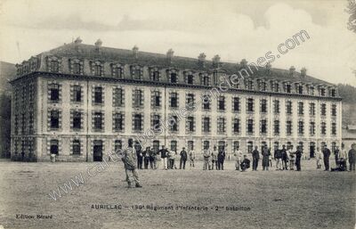 Carte postale ancienne 139e Régiment d'Infanterie - 2e bataillon — Aurillac (Cantal)