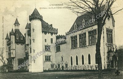 Carte postale ancienne Château de CLAVIÈRE-AYRENS — Ayrens (Cantal)