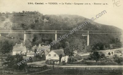 Carte postale ancienne Vendes — Bassignac (Cantal)