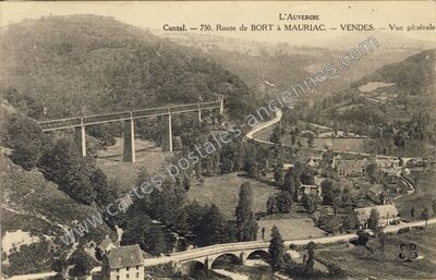 Carte postale ancienne Vendes — Bassignac (Cantal)