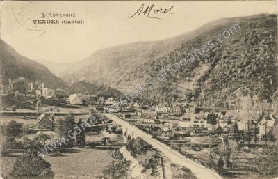 Carte postale ancienne Vendes — Bassignac (Cantal)