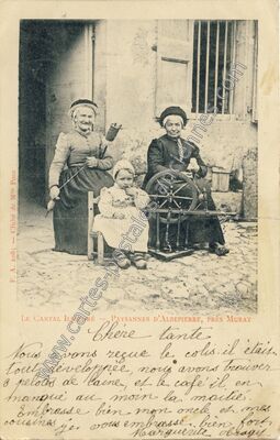 Carte postale ancienne Albepierre — Albepierre-Bredons (Cantal)