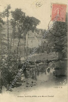Carte postale ancienne Chateau de Stalapos — Albepierre-Bredons (Cantal)