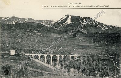 Carte postale ancienne Le Plomb du Cantal — Albepierre-Bredons (Cantal)