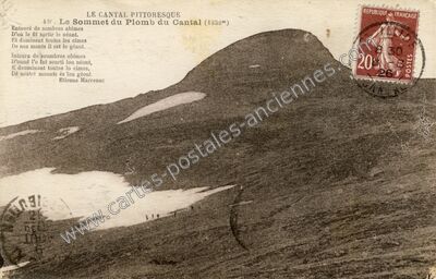 Carte postale ancienne Plomb du Cantal — Albepierre-Bredons (Cantal)