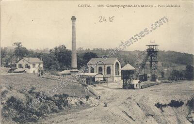 Carte postale ancienne Champagnac les Mines — Champagnac (Cantal)