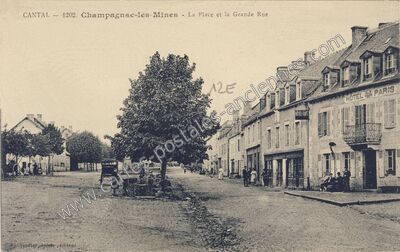Carte postale ancienne Champagnac les Mines — Champagnac (Cantal)