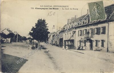 Carte postale ancienne Champagnac les Mines — Champagnac (Cantal)