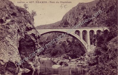 Carte postale ancienne Champs — Champs-sur-Tarentaine-Marchal (Cantal)