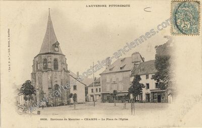 Carte postale ancienne Champs — Champs-sur-Tarentaine-Marchal (Cantal)