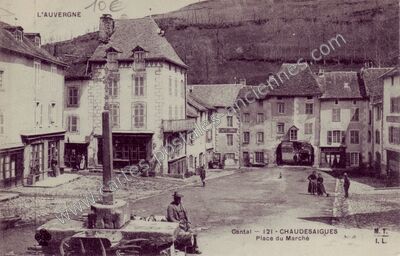 Carte postale ancienne Chaudes Aigues — Chaudes-Aigues (Cantal)