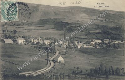 Carte postale ancienne Cheylade — Cheylade (Cantal)