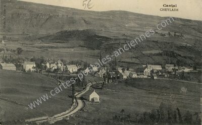 Carte postale ancienne Cheylade — Cheylade (Cantal)