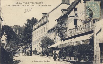 Carte postale ancienne Condat en Feniers — Condat (Cantal)