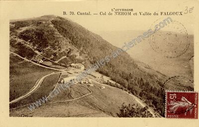 Carte postale ancienne Col de Neronne — Le Falgoux (Cantal)