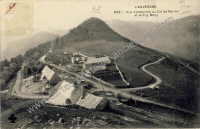 Carte postale ancienne Col de Neronne — Le Falgoux (Cantal)