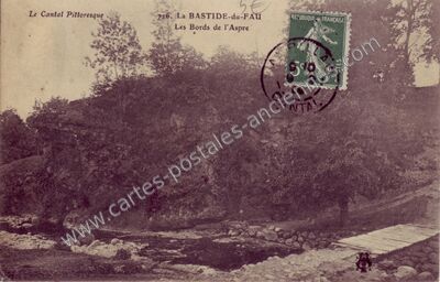 Carte postale ancienne Bastide du Fau — Le Fau (Cantal)