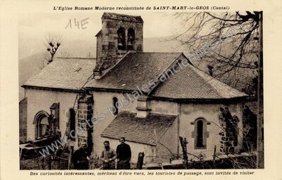 Carte postale ancienne St Mary le Cros — Ferrières-Saint-Mary (Cantal)