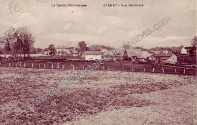Carte postale ancienne Le Cantal Pittoresque — Glénat (Cantal)