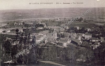 Carte postale ancienne Le Cantal pittoresque - Vue Générale — Jussac (Cantal)