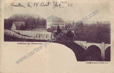 Carte postale ancienne Chateau de Viescamp — Lacapelle-Viescamp (Cantal)