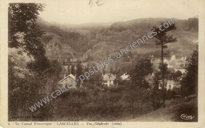 Carte postale ancienne Le Cantal Pittoresque - Vue Générale (suite) — Lascelle (Cantal)