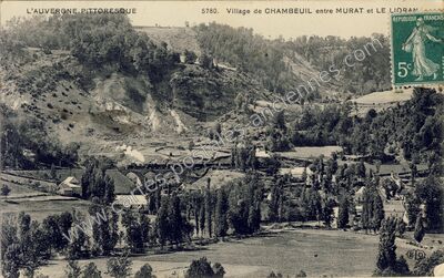 Carte postale ancienne Chambeuil — Laveissière (Cantal)