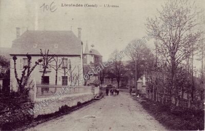 Carte postale ancienne L'Avenue — Lieutadès (Cantal)