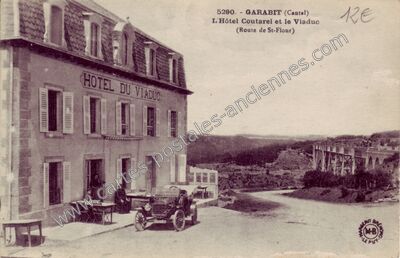 Carte postale ancienne Garabit — Loubaresse (Cantal)