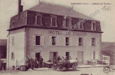 Carte postale ancienne Garabit — Loubaresse (Cantal)
