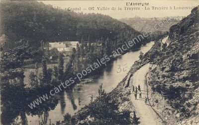 Carte postale ancienne Longevialle — Loubaresse (Cantal)