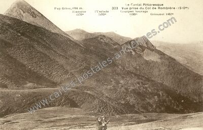 Carte postale ancienne Col de Rombiere — Mandailles-Saint-Julien (Cantal)